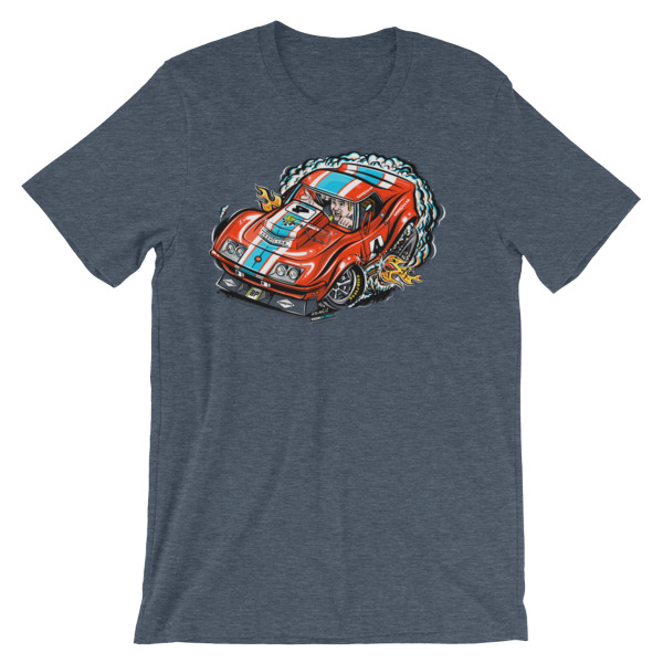 Download 1968 Corvette L88 Race Car T Shirt Hot Rod Cartoon
