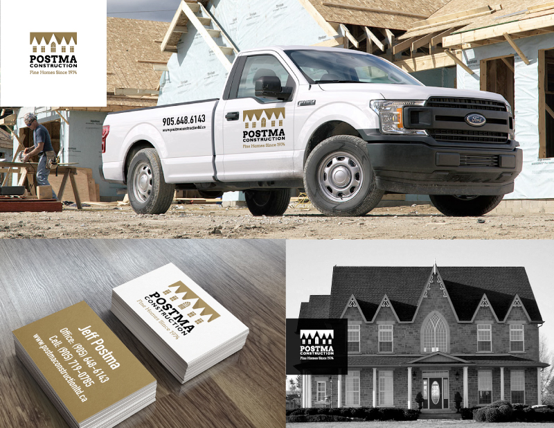 Logo Design & Branding by Pronk Graphics - Postma Construction